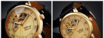 Pánske Winner Gold mechanické hodinky – fotka 3