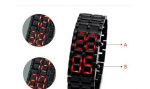 Digitálne LED hodinky typu Samurai – fotka 2